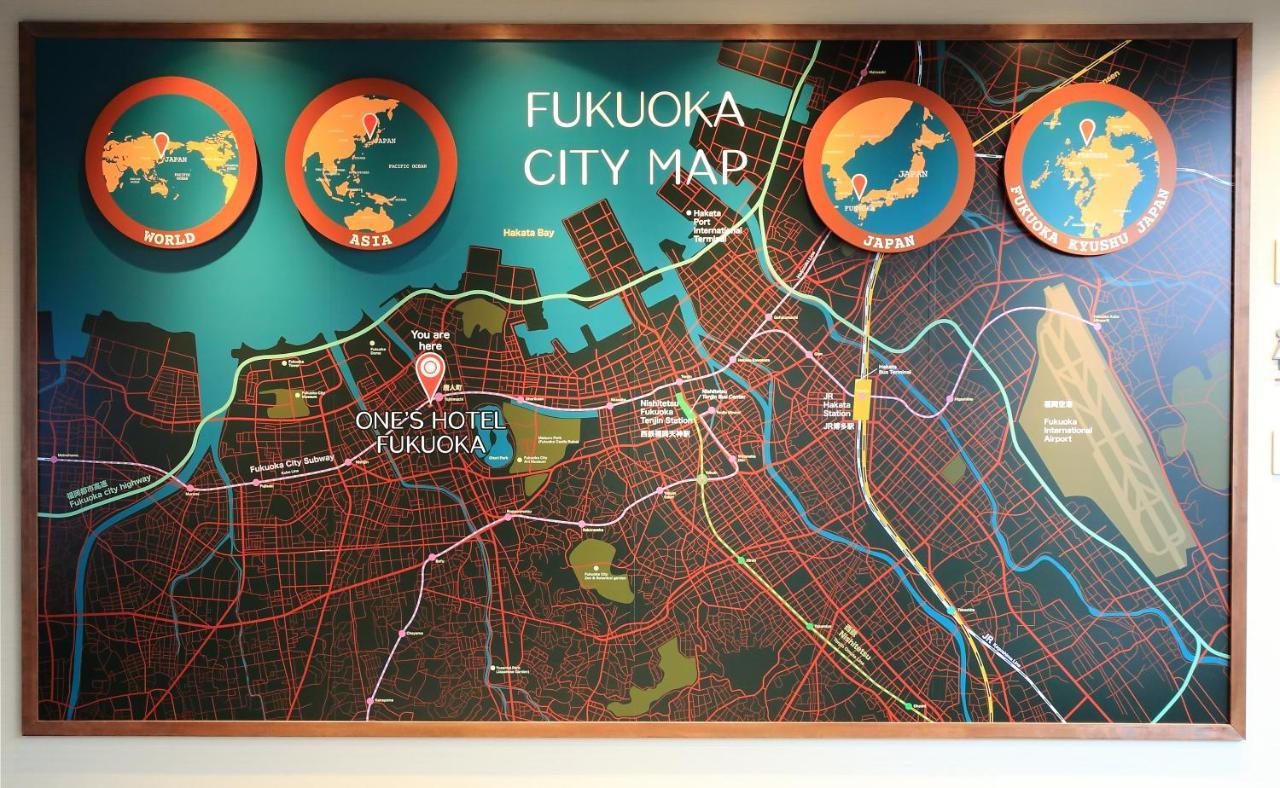 One'S Hotel Fukuoka Bagian luar foto